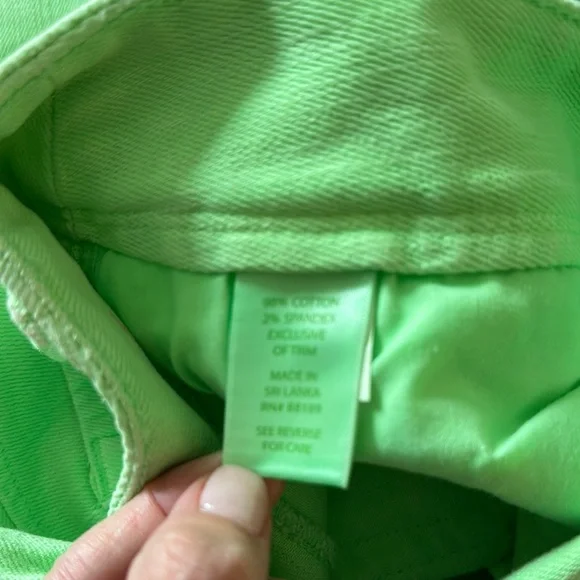 Lilly Pulitzer Green Straight Leg Jeans size 4 - Picture 4 of 6
